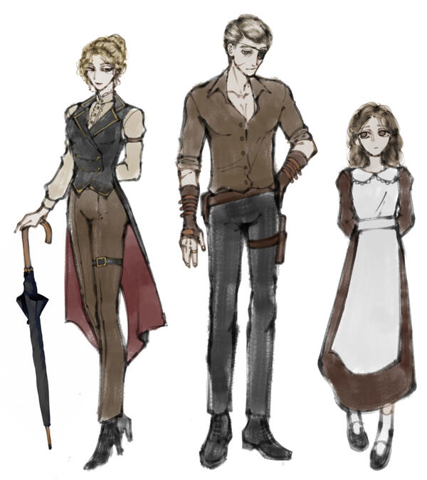 Clara, Louis, and Adelaine